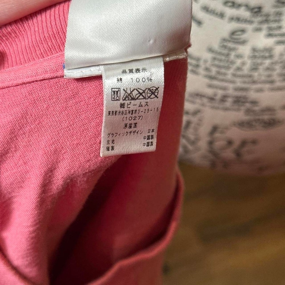 Beams Boy x Shingo Iguchi Vanrogh Pink Long Sleeve Shirt Vintage 2002 Archival - Picture 7 of 7